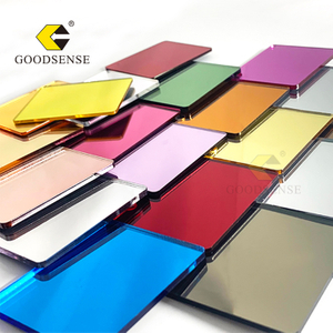 Wholesale Custom-shaped Blue Acrylic Mirror High-clarity Perspex Panels for Craft Display And Decoration