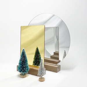 yellow silver Double Sided Mirror