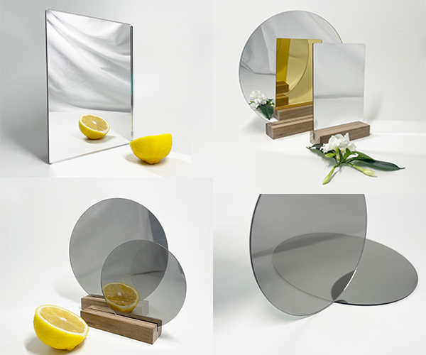 Four types of acrylic mirrors