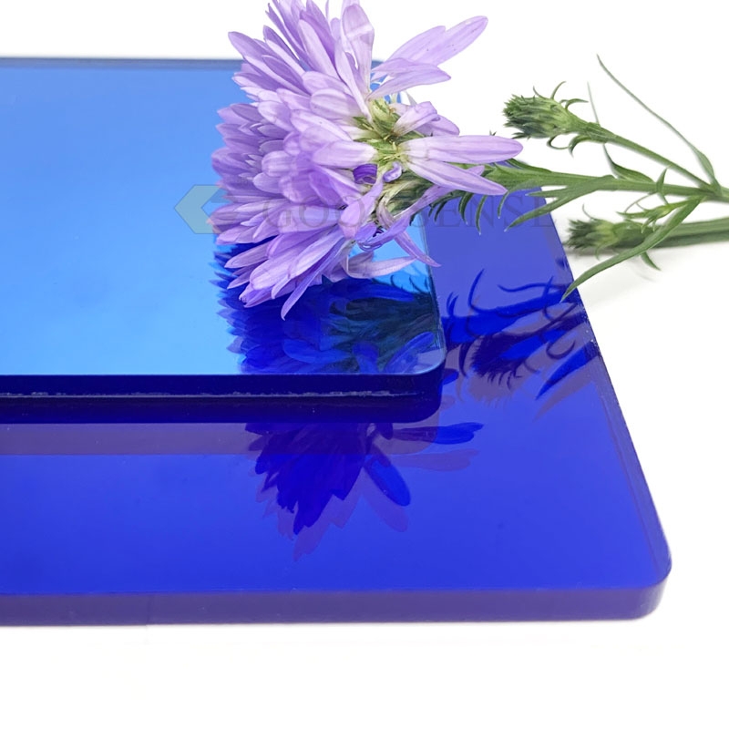 Goodsense Espejo De Plastico Mirror Plexiglass Sheet Dual Color Plastic Mirror Perspex Recyclabe Eco-Friendly Decoration Unbreakable Mirror Lucite Blue Double Sided Acrylic Panel Manufacturer