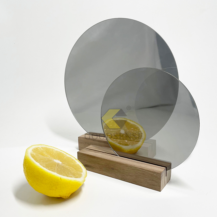 Goodsense Vật liệu bảng hiệu Lightweight Half PMMA See-Through Mirror Endless Infinity Mirror Plexiglass Reflexible Oxygen Free Gold Semi-Transparent Mirror Acrylic Sheet Manufacturer