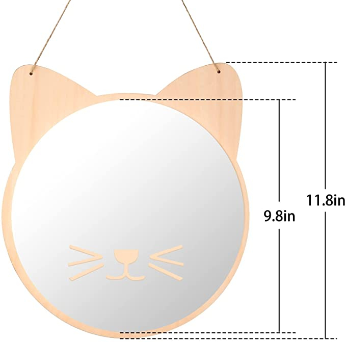 Goodsense Cat Shape Acrylic Plastic Perspex Decoration Mirror New Custom Unbreakable Printing Wall Sticker Decor Acrylic Mirror