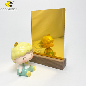 Goodsense กระจกลูกแก้ว Mika Mica Reflective High Gloss Glassless Mirror Colored Educational Toys Mirror Wall Sticker Material Shatterproof Mirror Lucite Gold Acrylic One Way Mirror Board Wholesale