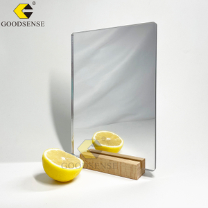 Goodsense Self-Adhesive Acrylic Mirror Mirror Tiles Flexible Plastic Mirror Sheets Wall Stickers 2MM Thick Mirror Frameless Small Mirror