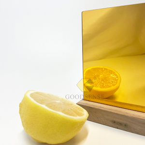 Goodsense Золотое зеркало Mirror Plexiglass Sheet Dual Color Plastic Mirror Perspex Recyclabe Eco-Friendly Decoration Unbreakable Mirror Lucite Gold Double Sided Acrylic Panel Manufacturer